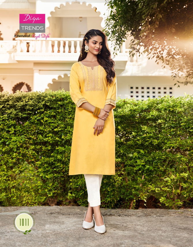 Diya Trendz Fashion Bird 1 Ethnic Wear Wholesale Designer Kurtis Catalog